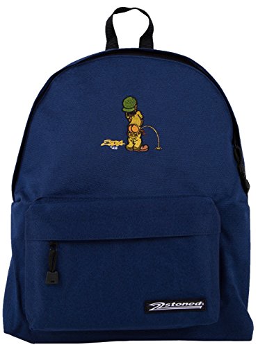 2Stoned Original Freizeitrucksack mit Stickmotiv Pi-Boy in Navy mit Einlegeboden von 2Stoned