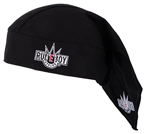 Original Rudeboy Stylee Biker Bandana Cap in Schwarz für Damen, Herren und Kids von 2Stoned