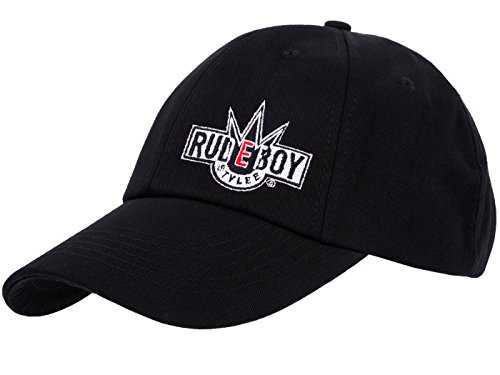 2Stoned Original Rudeboy Stylee Snapback Baseball Cap Schwarz mit Stick-Logo für Herren und Jungen von 2Stoned