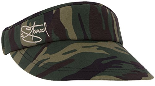 2Stoned Original Sunvisor Visor Cap mit Stick in Camo von 2Stoned