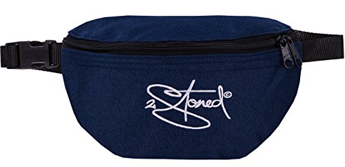 2stoned Hüfttasche Bauchtasche mit Stick Classic Logo in Navy für Erwachsene und Kinder von 2Stoned