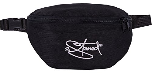 2Stoned Hüfttasche Bauchtasche mit Stick Classic Logo in Schwarz für Erwachsene und Kinder von 2Stoned