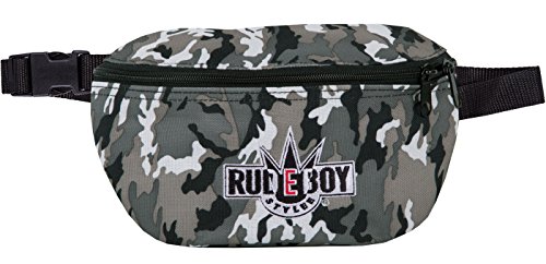 2stoned Hip Bag Bauchtasche mit Stick Rudeboy Stylee in Ice Camo für Herren und Jungen von 2Stoned