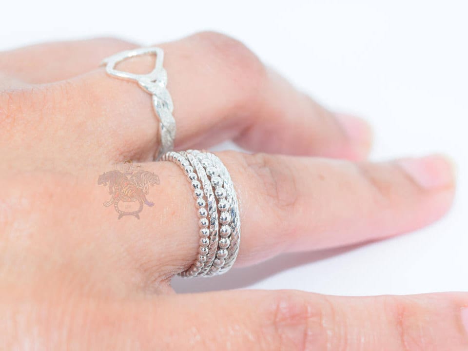 Stapelbare Ringe ~ Sterling Silber von 2TigersUK