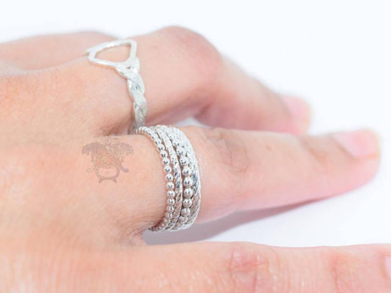 Stapelbare Ringe ~ Sterling Silber Stapelbare Ringe ~ Sterling Silber von 2TigersUK