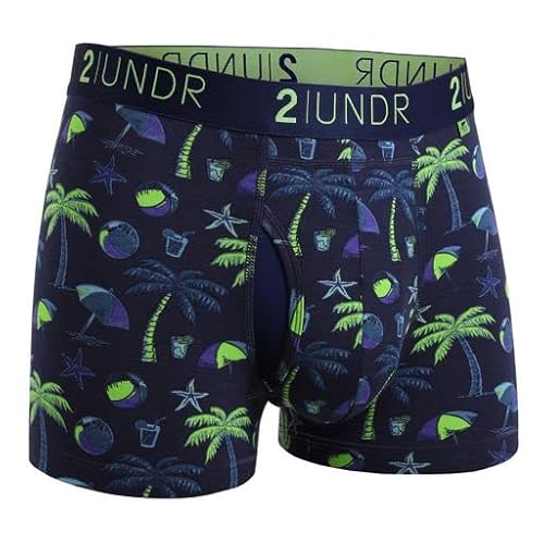 2UNDR Swing Shift Boxershorts 7,6 cm, Midnite Oasis, Large von 2UNDR