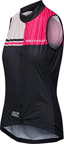 2XU Damen Windschutz Fahrradweste Pink/Schwarz (Größe M) von 2XU