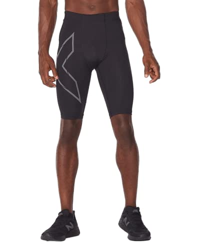 2XU Herren Ma5331b-Mcs Run Compression Shorts, Schwarz/Schwarz Reflektierend, XL von 2XU