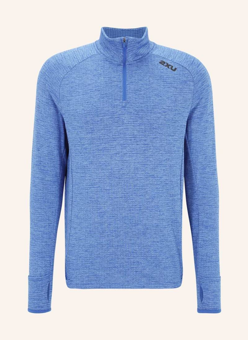 2xu Longsleeve Ignition 1/4 Zip blau von 2Xu