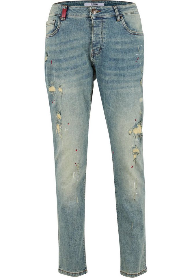 2Y Premium Bequeme Jeans 2Y Premium 2Y JULIO RIPPED SLIM FIT JEANS von 2Y Premium