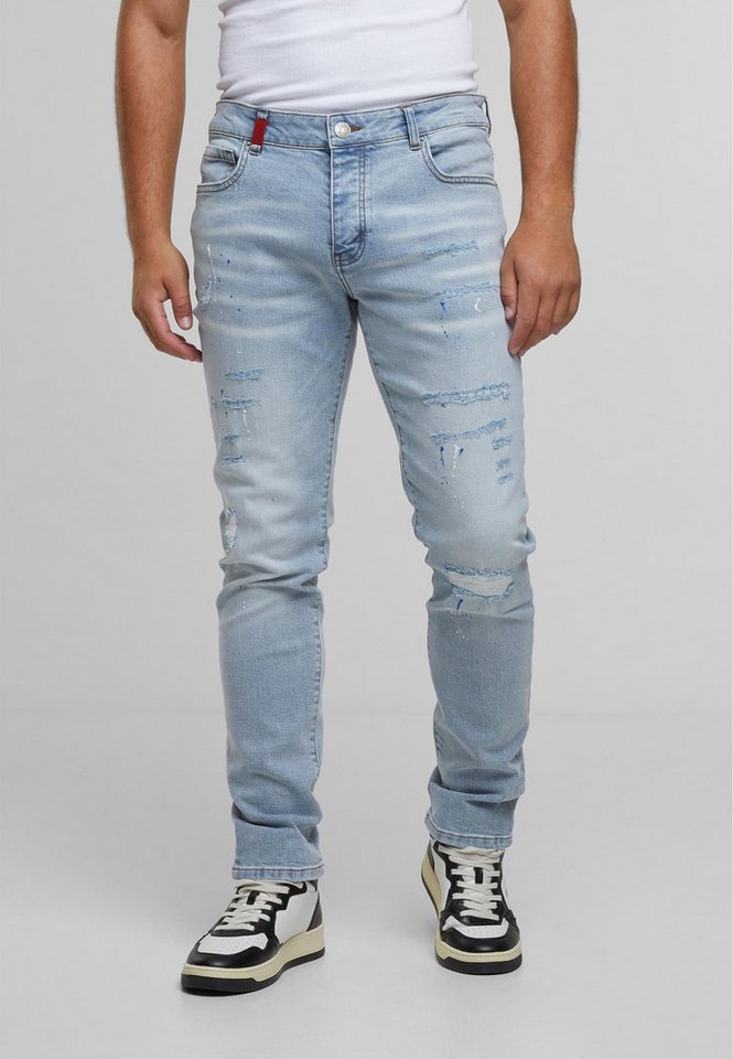 2Y Premium Bequeme Jeans 2Y Premium 2Y LEONARDO RIPPED SLIM FIT JEANS von 2Y Premium