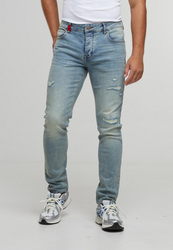 2Y Premium Bequeme Jeans 2Y Premium 2Y MATEO DESTROYED SLIM FIT JEANS von 2Y Premium