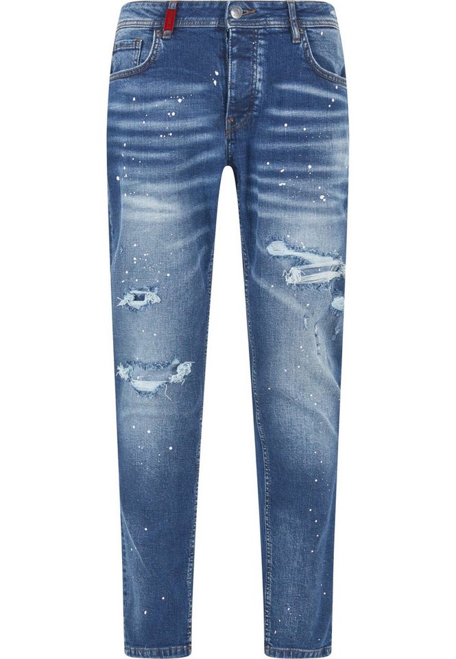 2Y Premium Bequeme Jeans 2Y Premium 2Y VICTOR RIPPED SLIM FIT JEANS von 2Y Premium