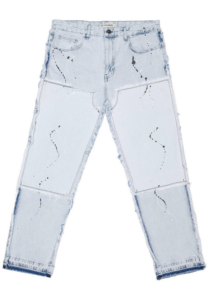 2Y Studios Bequeme Jeans 2Y Studios 2Y Cavo Carpenter Straight Jeans von 2Y Studios