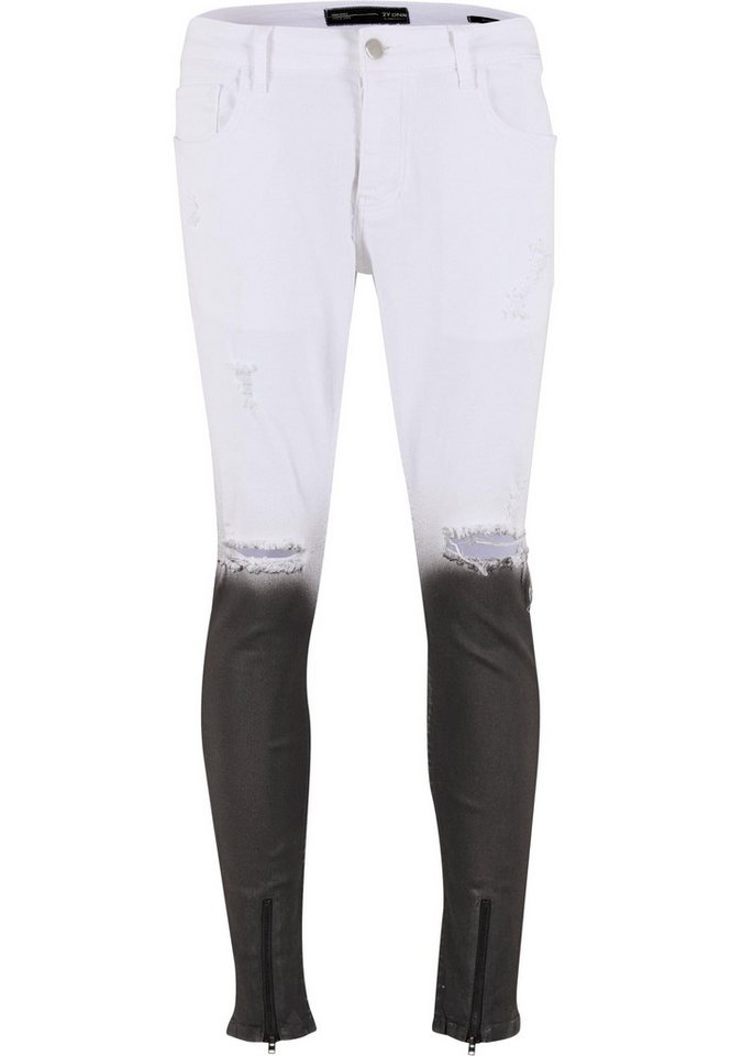 2Y Studios Bequeme Jeans 2Y Studios 2Y Destroyed Skinny Cropped Denim von 2Y Studios