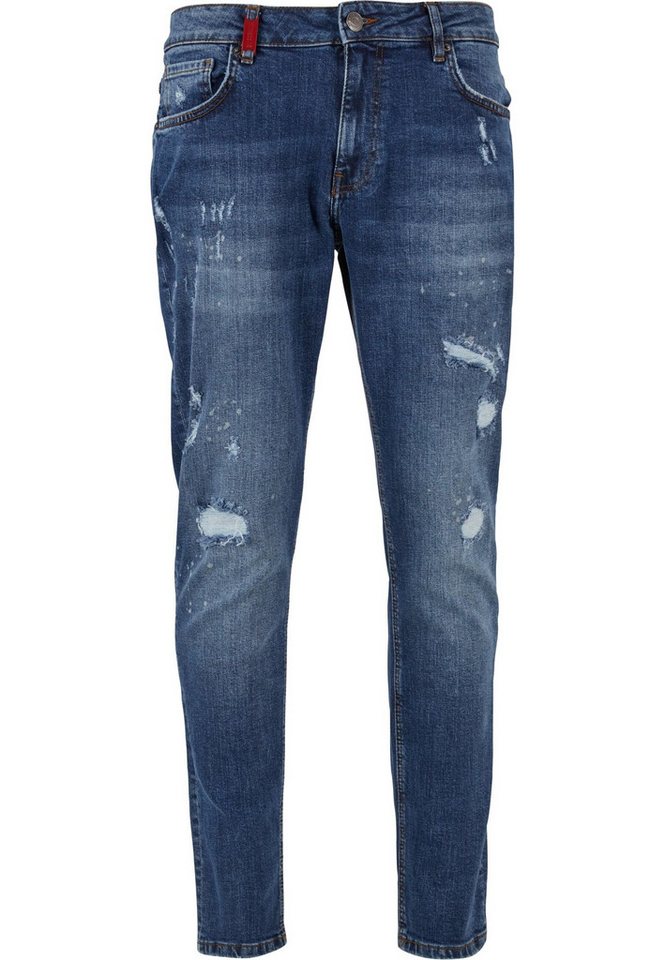 2Y Studios Bequeme Jeans 2Y Studios 2Y FRANCISCO DESTROYED SLIM FIT JEANS von 2Y Studios