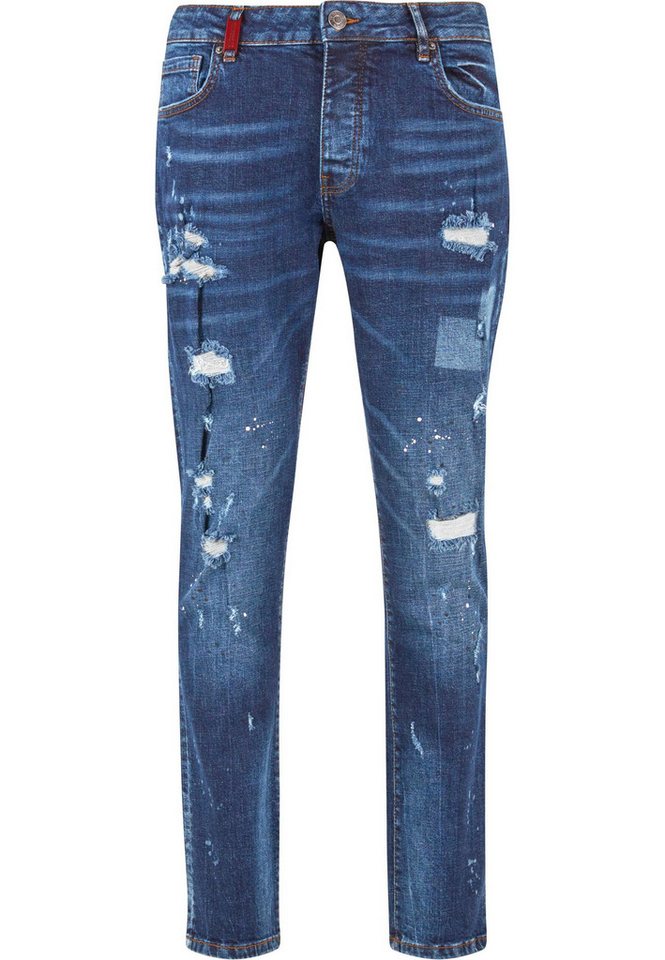 2Y Studios Bequeme Jeans 2Y Studios 2Y PABLO RIPPED SLIM FIT JEANS von 2Y Studios