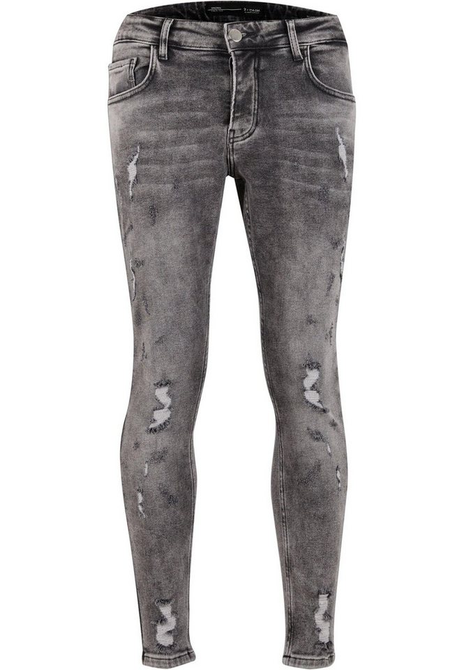 2Y Studios Bequeme Jeans 2Y Studios Herren 2Y Basic Destroyed Skinny Cropped von 2Y Studios