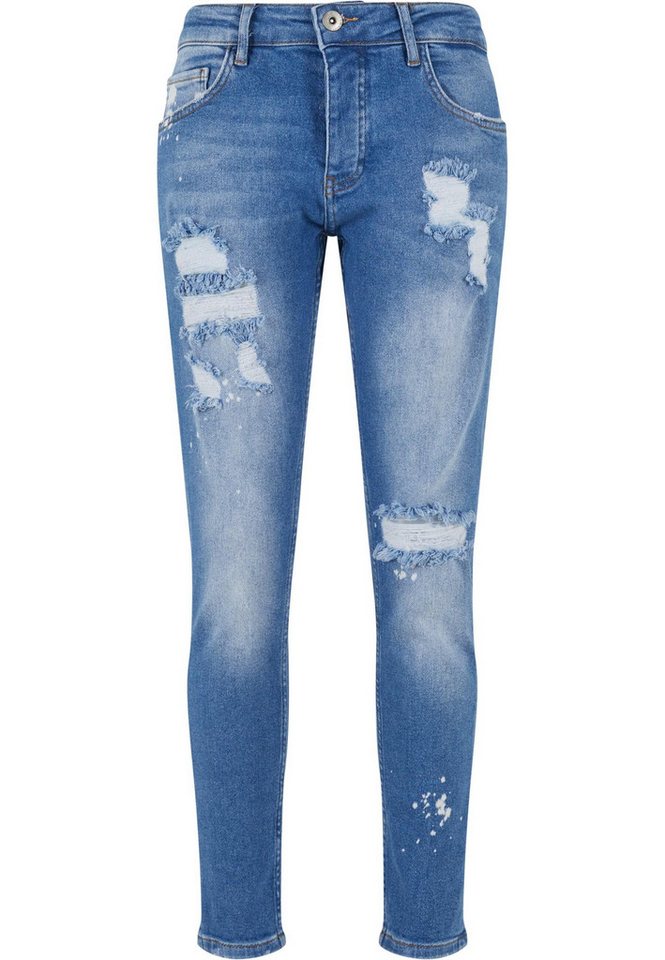 2Y Studios Bequeme Jeans 2Y Studios Herren 2Y Destroyed Cropped Skinny Denim von 2Y Studios