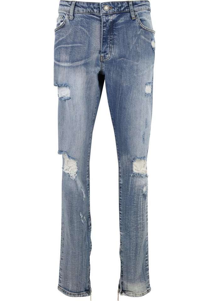 2Y Studios Bequeme Jeans 2Y Studios Herren 2Y Destroyed Straight Fit Jeans (1-tlg) von 2Y Studios
