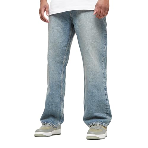 2Y Studios Herren Baggy Jeans Adrik Basic Vintage Blue 32 von 2Y Studios