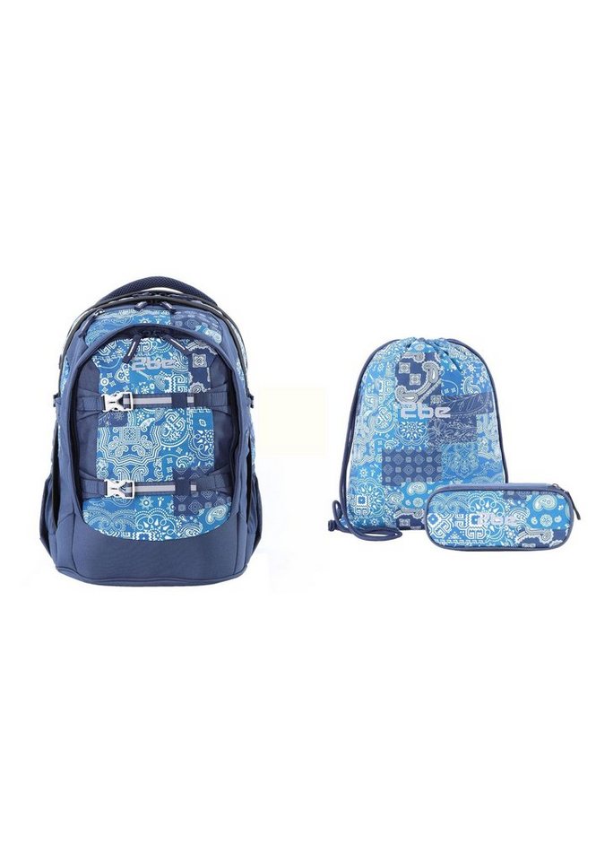 2be Schulrucksack Royal, im 3er Set mit Turnbeutel und Federmäppchen von 2be
