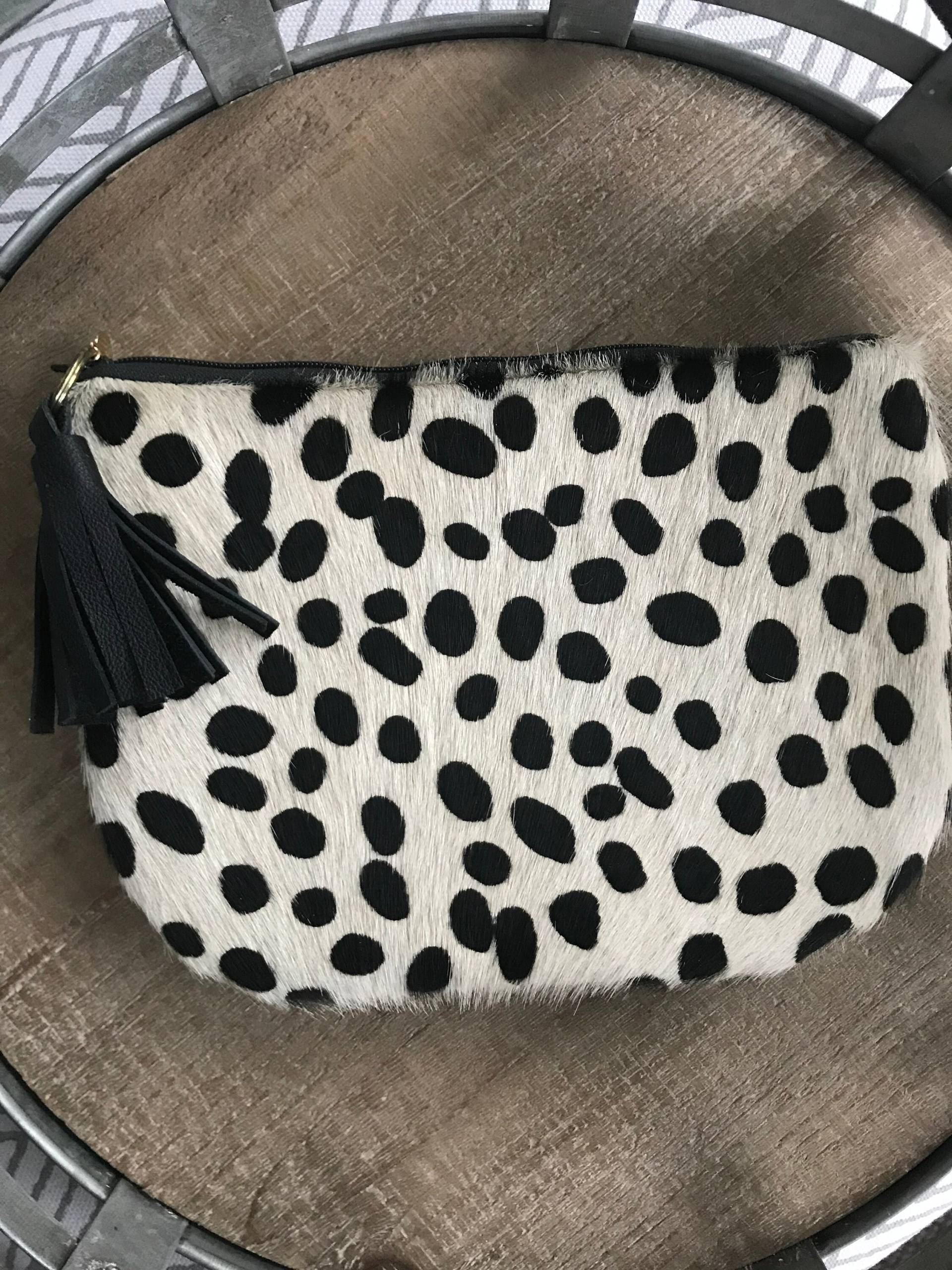 Leopard Kalb Haar Print Kleine Tasche von 2chicdesigns