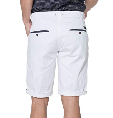 2chilly Chino Short Sommer Herren Chinoshort Bermuda Hose Slow Stig Cargo Herren Kurzhose (as3, Alpha, l, Regular, Regular, White) von 2chilly