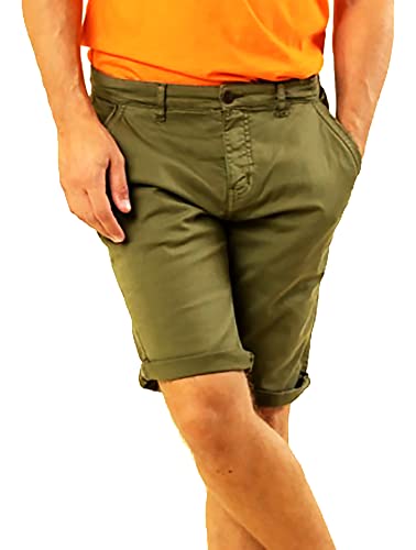 2chilly Chino Short Sommer Herren Chinoshort Bermuda Hose Slow Stig Cargo Herren Kurzhose (as3, Alpha, xx_l, Regular, Regular, Kaki-olivgrün) von 2chilly