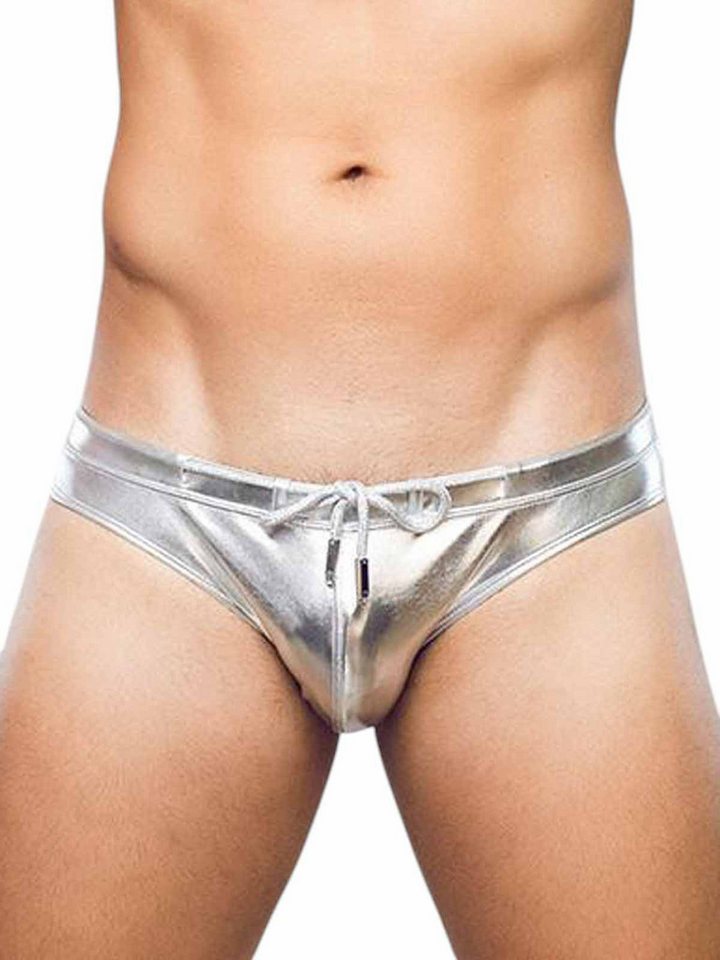 2eros Badehose 2Eros Metalux Swim Brief V30 Swimwear Silver von 2eros