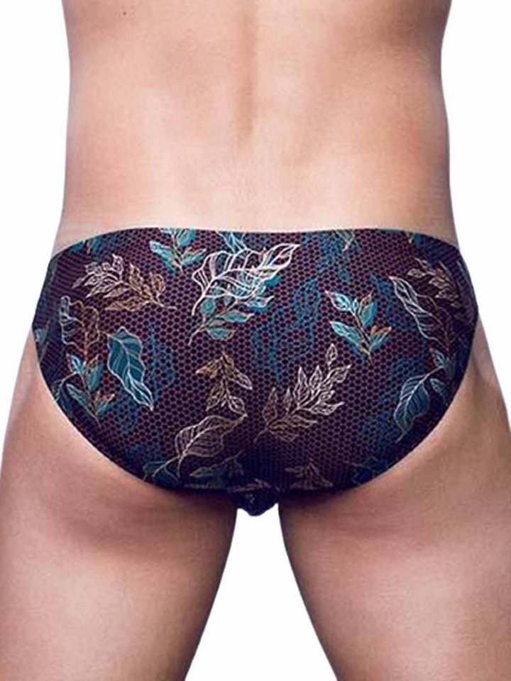 2eros Badehose 2Eros Print Swim Brief VB80 BLK Label XL von 2eros
