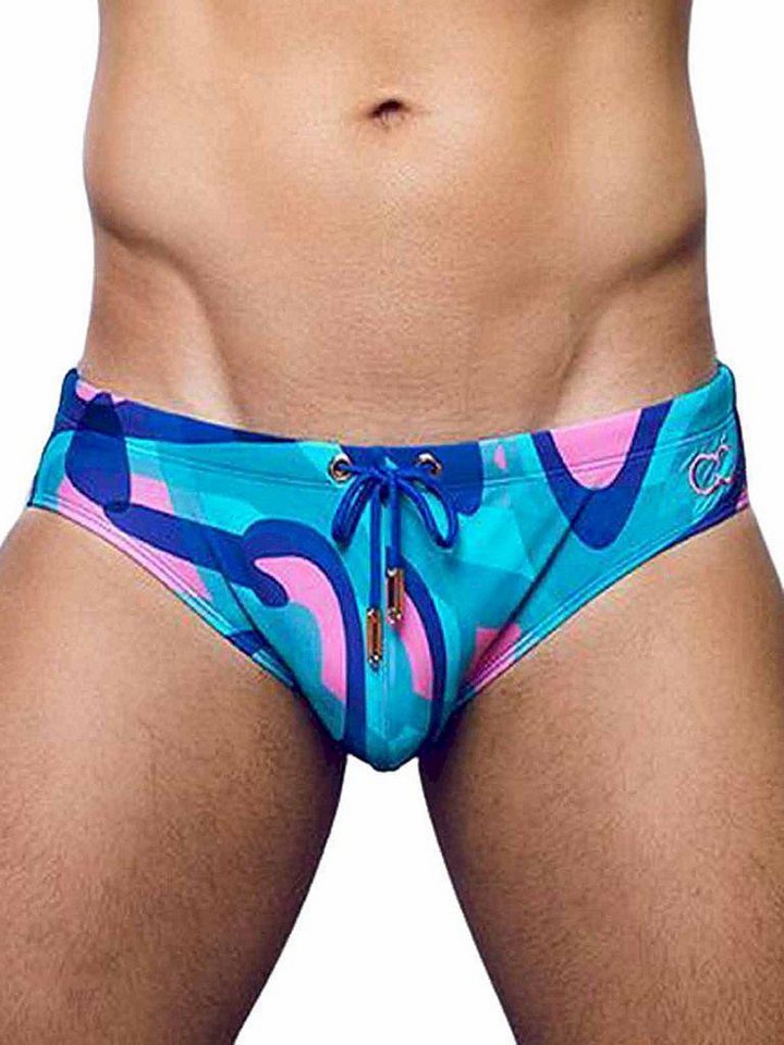 2eros Badehose 2Eros Print Swim Briefs V10 Kai Blue von 2eros