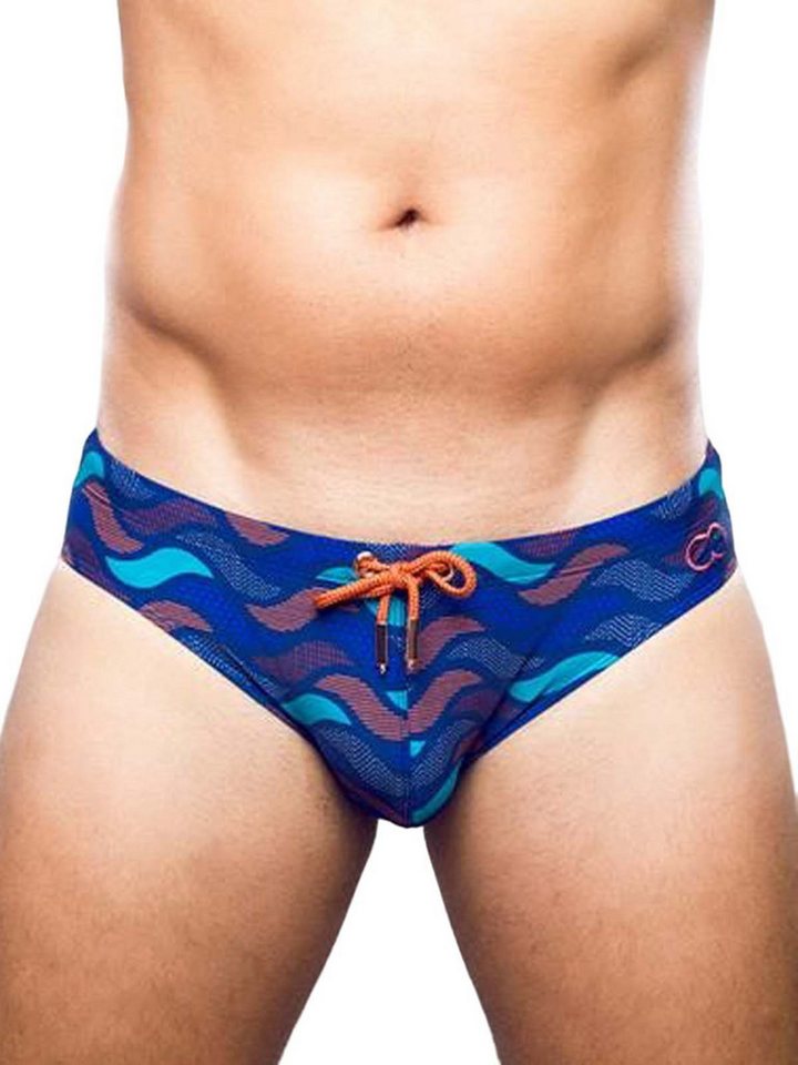 2eros Badehose 2Eros Print Swim Briefs V10 Ocean Blue von 2eros