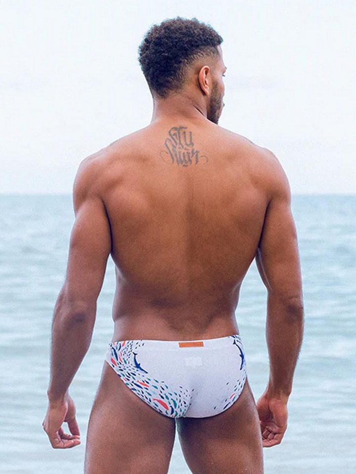 2eros Badehose 2Eros Print Swim Briefs V20 Swimwear Seascape White von 2eros