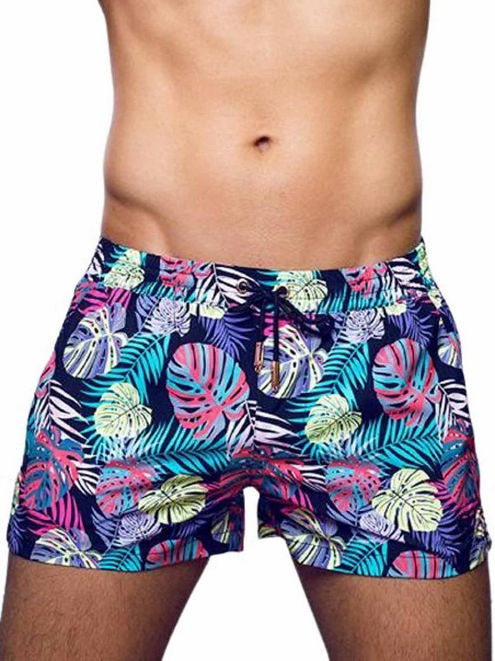 2eros Badeshorts 2Eros Print Swimshorts Monstera Black von 2eros