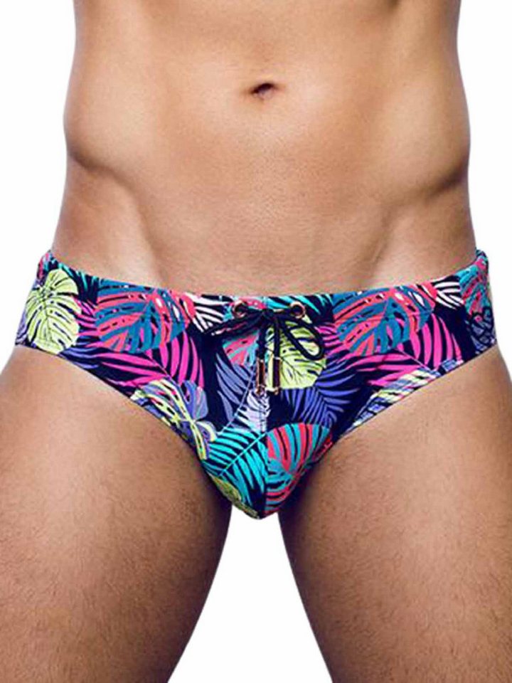 2eros Badehose 2Eros Print Swimwear Brief Monstera Black von 2eros