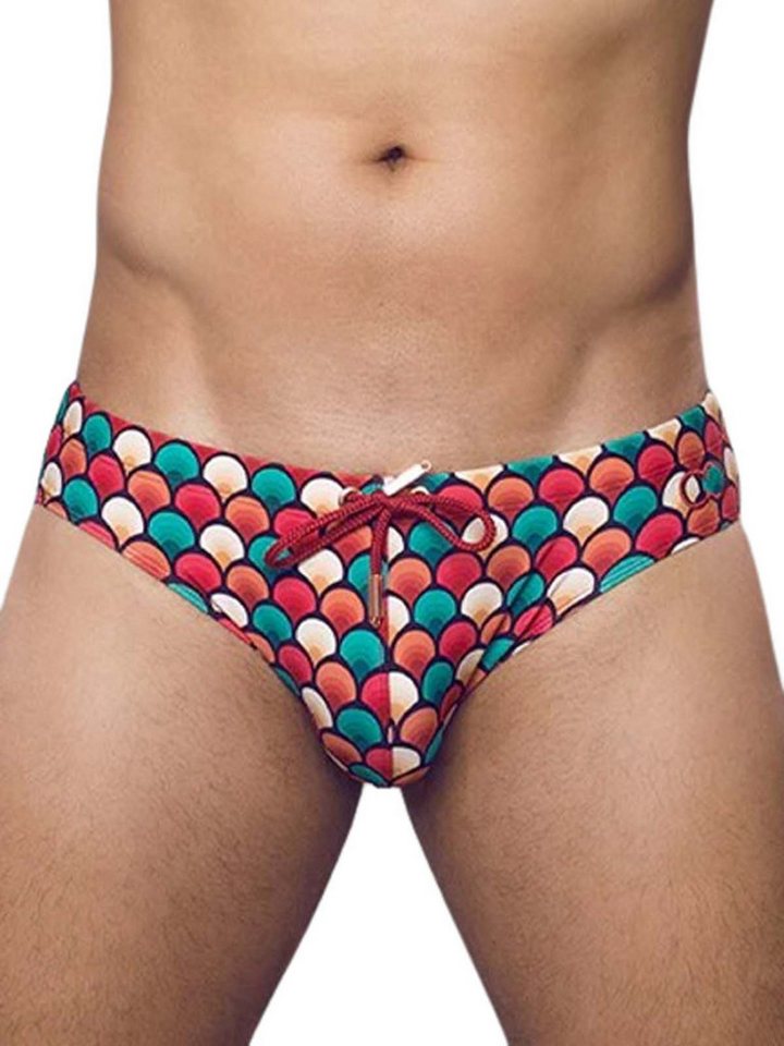 2eros Badehose 2Eros Print V10 Swim Brief Retro Red von 2eros