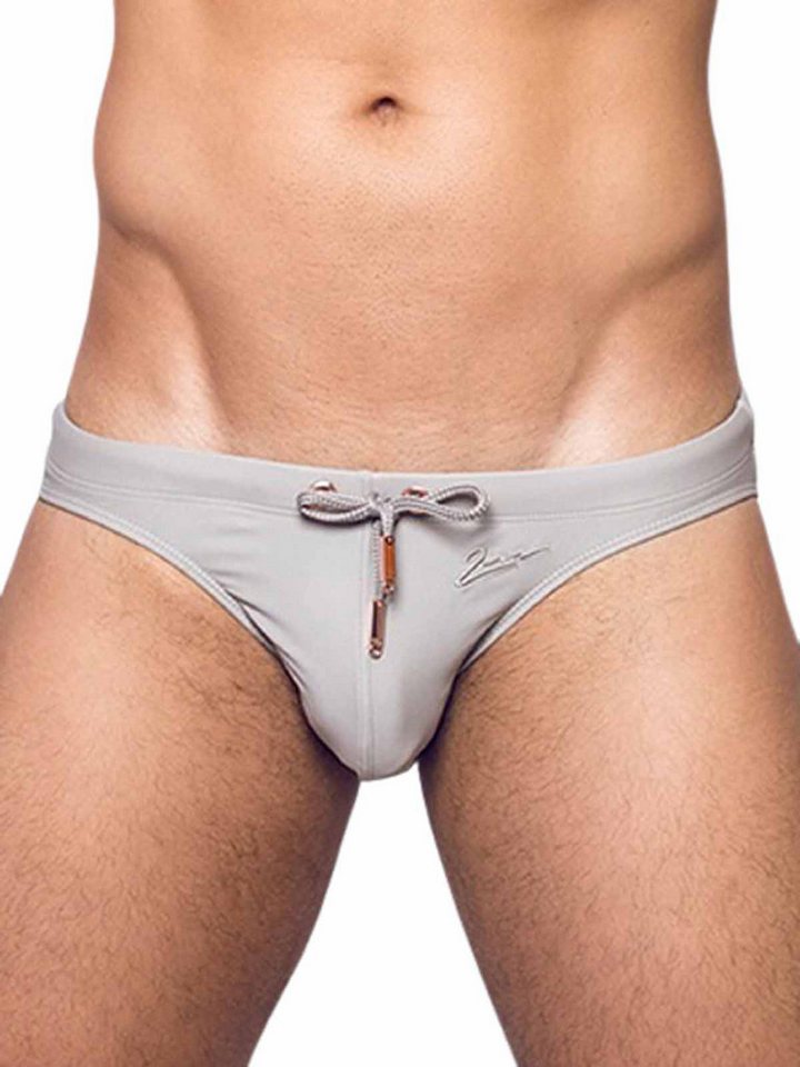 2eros Badehose 2Eros Signature Print Swim Brief Swimwear String Brown XL von 2eros