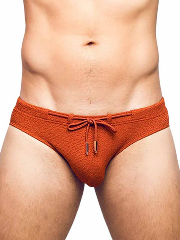 2eros Badehose 2Eros V30 Textured Swim Brief Signet Carmine von 2eros