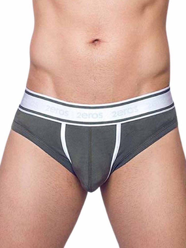 2eros Slip 2Eros Titan Brief Underwear Deep Depths Green von 2eros