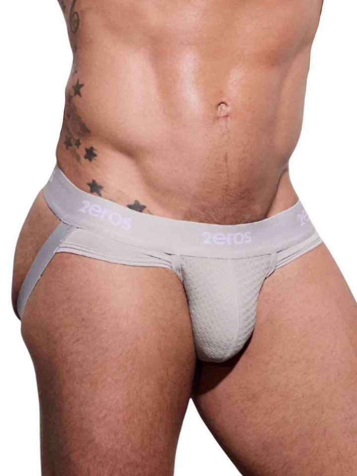 2eros String 2eros Aktiv NRG Jockstrap Underwear Grey von 2eros
