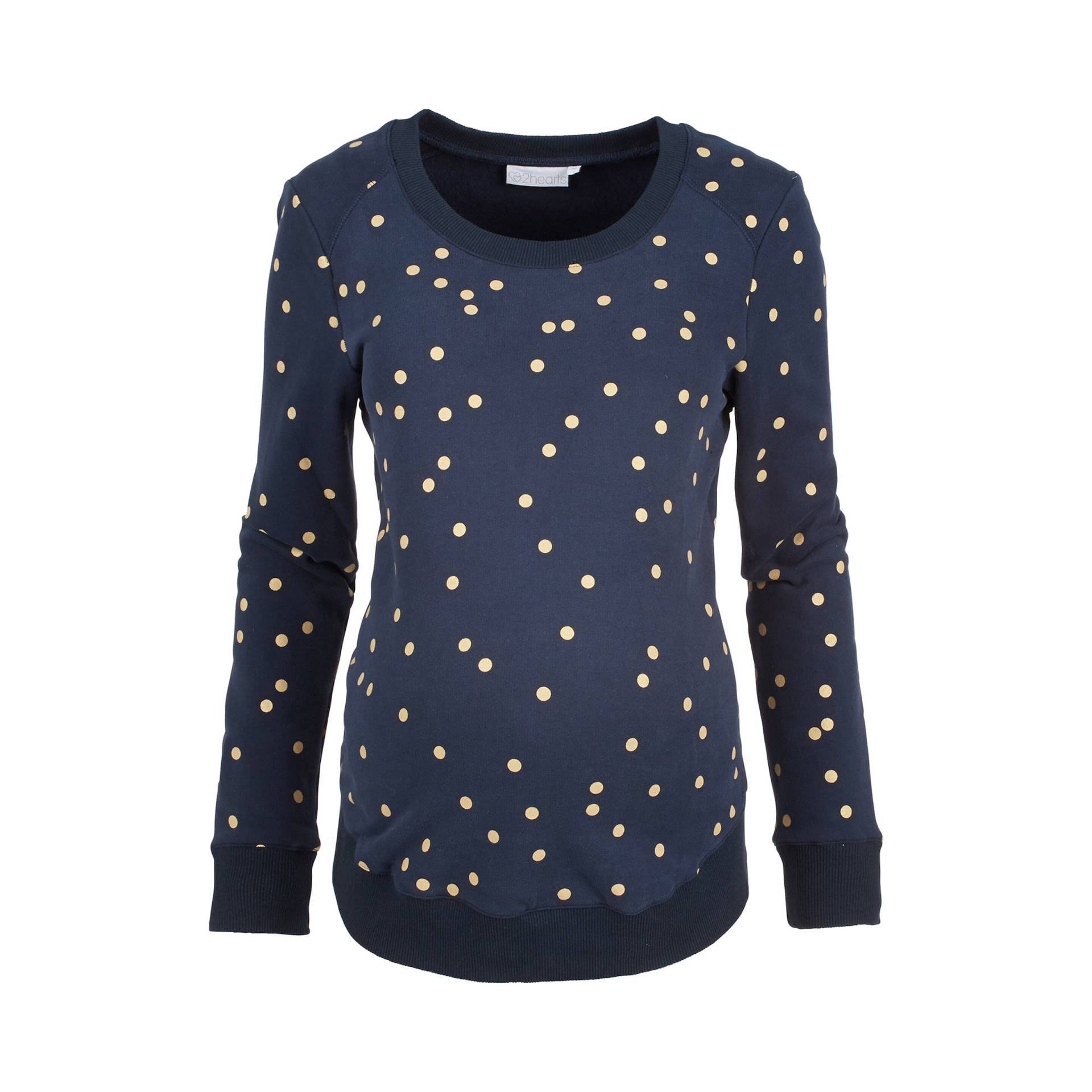 2hearts We Love Basics Umstands-Pullover Golden Dots von 2hearts