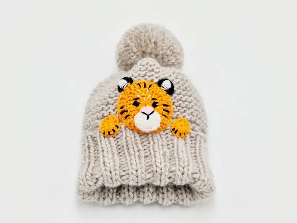 Tigermütze, 49-21 ", Kindergröße, Wintermütze, Strickmütze, Kindermütze, Mütze Mit Tiger, Tiermütze, Kindermode, Pom Mütze, Winter Outfit Tigermütze, 49-21 ", Kindergröße, Wintermütze, Strickmütze, Kindermütze, Mütze Mit Tiger, Tiermütze, Kindermode, Pom Mütze, Winter Outfit von 2mice