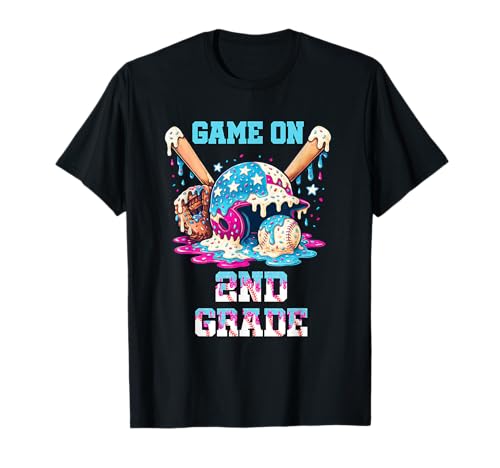 Spiel zum Schulanfang am ersten Baseball-Tag der zweiten Klasse für Jungen T-Shirt Spiel zum Schulanfang am ersten Baseball-Tag der zweiten Klasse für Jungen T-Shirt von 2nd Grade Baseball First Day Of School Tee Kids