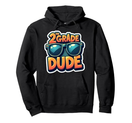 2nd Grade Dude Second Grader Sonnenbrille Back to School Boys Pullover Hoodie von 2nd Grade Dude Second Grader Products