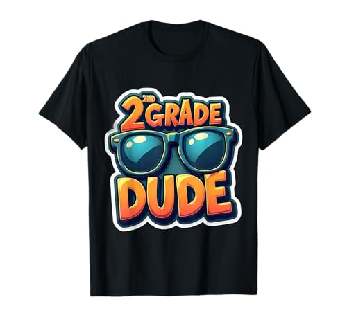 2nd Grade Dude Second Grader Sonnenbrille Back to School Boys T-Shirt von 2nd Grade Dude Second Grader Products