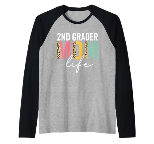 Zweitklässler Mama Life Cheetah Lustiger Leopard Zweitklässler Mama Raglan Zweitklässler Mama Life Cheetah Lustiger Leopard Zweitklässler Mama Raglan von 2nd Grader Mom Life Tee for women