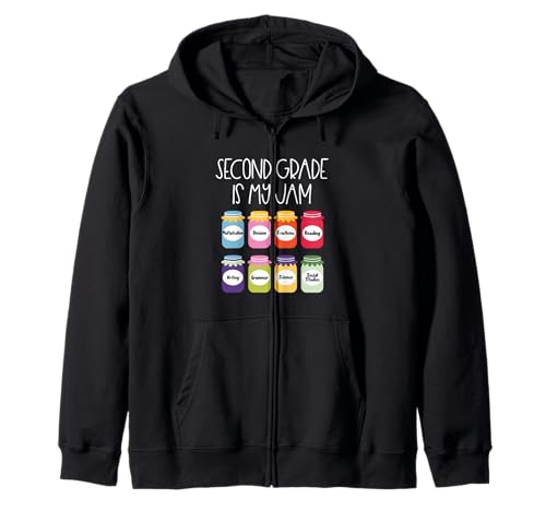 Frauen Second Grade is My Jam Strawberry Second Grade Teacher Kapuzenjacke Frauen Second Grade is My Jam Strawberry Second Grade Teacher Kapuzenjacke von 2nd grade Back to School Vibes