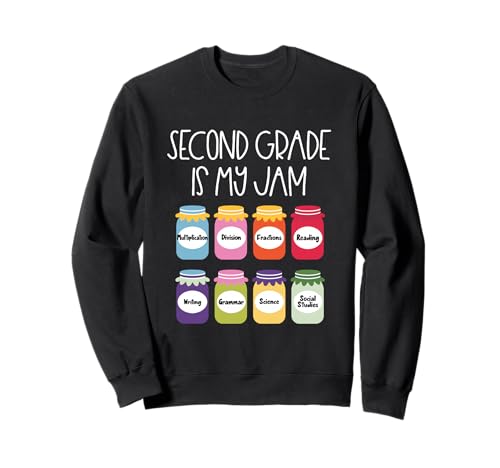 Frauen Second Grade is My Jam Strawberry Second Grade Teacher Sweatshirt Frauen Second Grade is My Jam Strawberry Second Grade Teacher Sweatshirt von 2nd grade Back to School Vibes