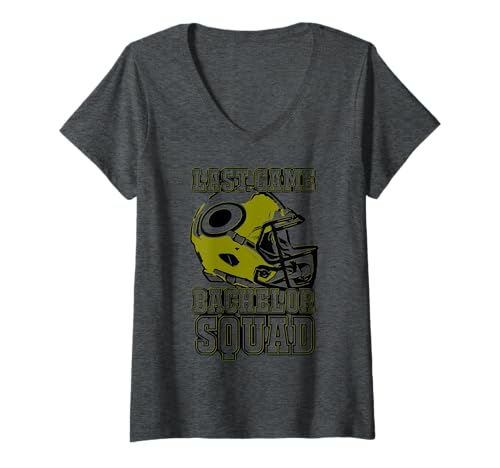 Damen 2reborn JGA Team Fußball Helm Bachelor Squad dunkelgrün T-Shirt mit V-Ausschnitt Damen 2reborn JGA Team Fußball Helm Bachelor Squad dunkelgrün T-Shirt mit V-Ausschnitt von 2reborn fashion Football